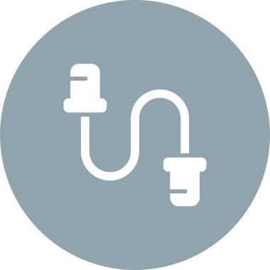 kablo bağlantı simgesi vektör illüstrasyonu 