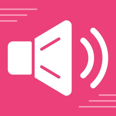 Ses hoparlörü web illüstrasyonu