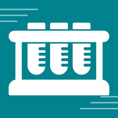 Test Tüpü Rafı simgesinin vektör çizimi