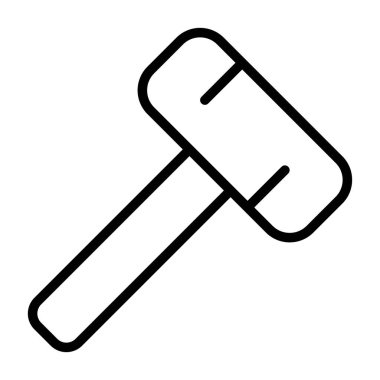 Çekiç ağı simgesi, vektör illüstrasyonu 