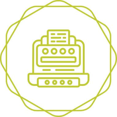 Office yazıcı simgesini, vektör çizim