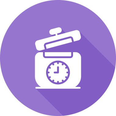 Baskı Kurabiyesi simgesi basit illüstrasyon 