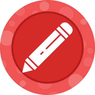 Kalem. Web simgesi basit illüstrasyon