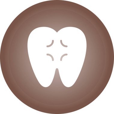 Diş Ağrısı web simgesi, basit illüstrasyon 