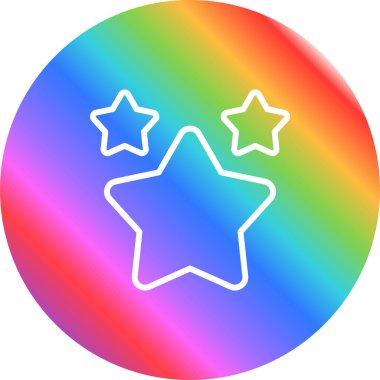 Yıldız simgesinin vektör illüstrasyonu