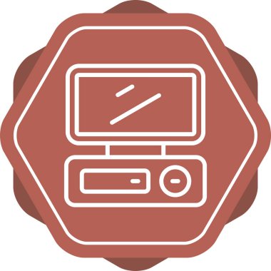 masaüstü web simgesi vektör çizimi