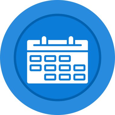 Takvim simgesi, vektör çizimi 