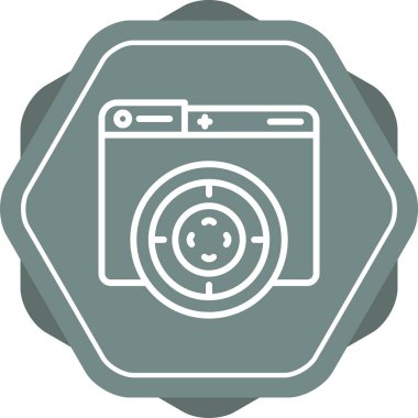 hedef simge, vektör illüstrasyonu basit tasarım