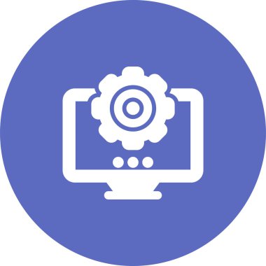 Ayarları satırı simgesi, vektör çizim 