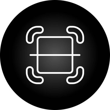 Tarayıcı. Web simgesi basit illüstrasyon