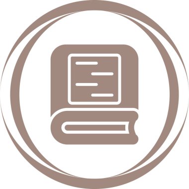 kitap web simgesi, vektör illüstrasyonu 