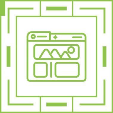 Kullanıcı Arayüzü Web simgesi vektör çizimi