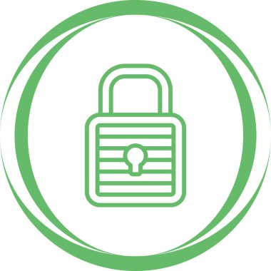 asma kilit web simge vektör çizim