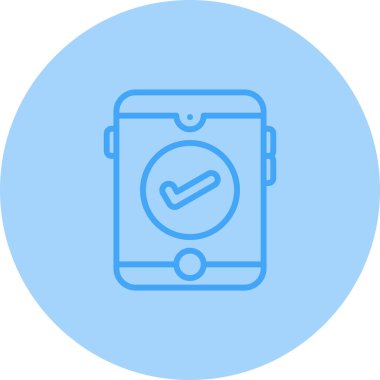  İşaretli simge tasarım vektörlü akıllı telefon