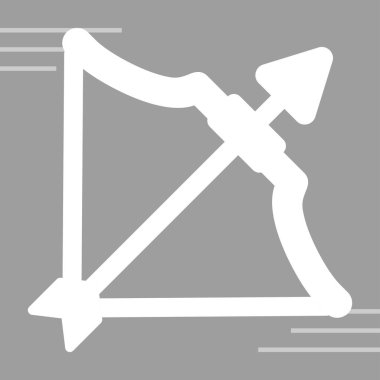 Aşk oku. Web simgesi basit illüstrasyon