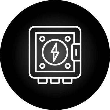 Elektrik Panelinin vektör illüstrasyonu