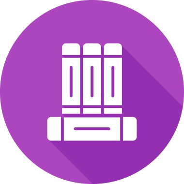 kitaplar düz simge, vektör illüstrasyonu