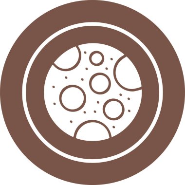 Ay ağ simgesinin vektör illüstrasyonu