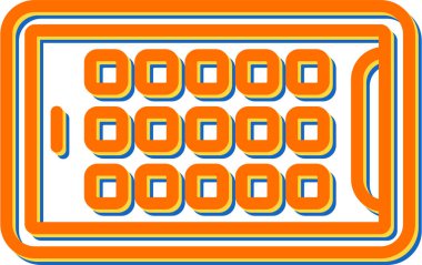 vector illustration of   Tablet modern icon