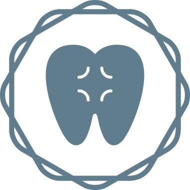 Diş Ağrısı web simgesi, basit illüstrasyon 