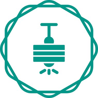 Vektör illüstrasyon Tavan Lambası simgesi 