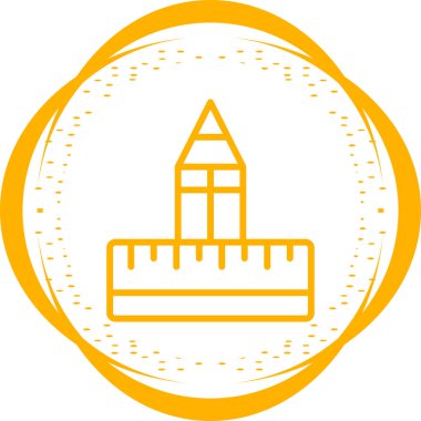 Kırtasiye simgesi, basit vektör illüstrasyonu 