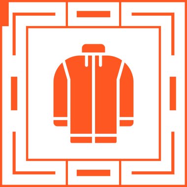 Örtü ceketli web vektör simgesi