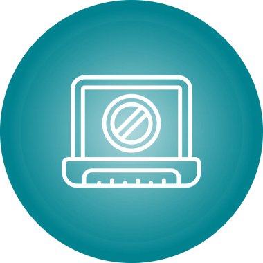 dizüstü bilgisayar simgesi, vektör illüstrasyonu basit tasarım