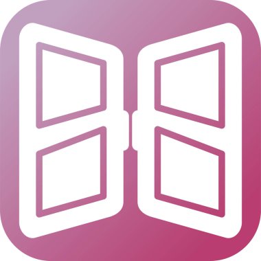 Kapı simgesinin vektör illüstrasyonu