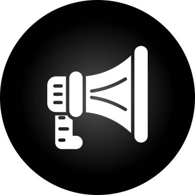 Hoparlör basit web simgesi, vektör illüstrasyonu 