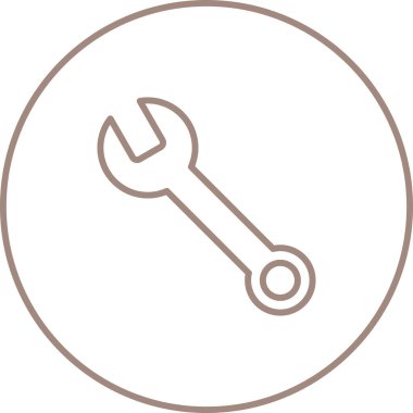 Spanner web simgesi vektör illüstrasyonu 