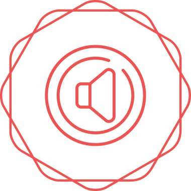 Spike Circle simgesi, vektör illüstrasyonu 