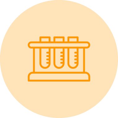 Test Tüpü Rafı simgesinin vektör çizimi