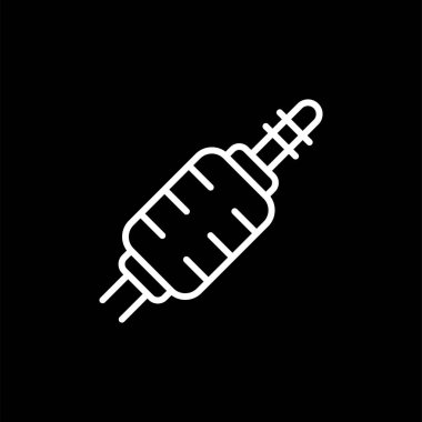 Jack Connector simgesi, vektör illüstrasyonu
