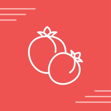 Taze domatesler ağı basit illüstrasyon