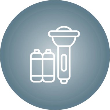 Yedek bataryalar web simgesi, vektör illüstrasyonu