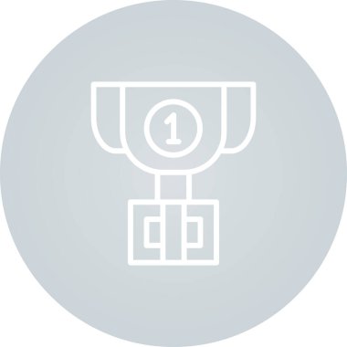 Kazanan simgesinin vektör illüstrasyonu 