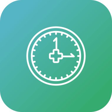 Saat simgesi web basit illüstrasyon