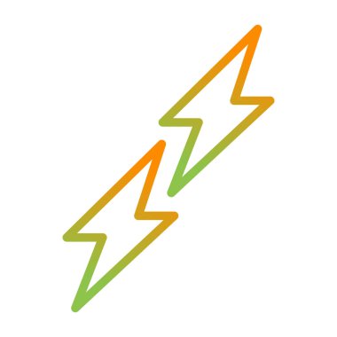 Yıldırım Ağı simgesi, basit vektör illüstrasyonu