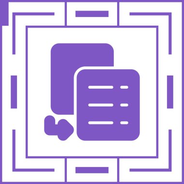 Simge vektör illüstrasyonunu kopyala 