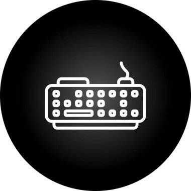 Modern Klavye simgesinin vektör çizimi      