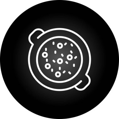 Güveç. Web simgesi basit illüstrasyon