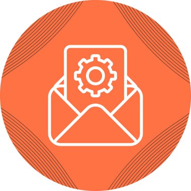 e- posta iletisi simgesi, vektör illüstrasyonu 