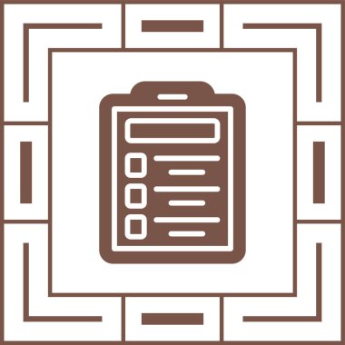 Pano simgesi, vektör illüstrasyonu basit tasarım