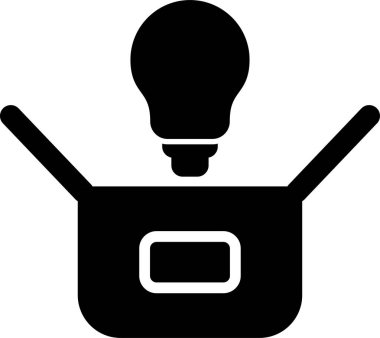 Kutunun dışındaki modern simgenin vektör illüstrasyonuName