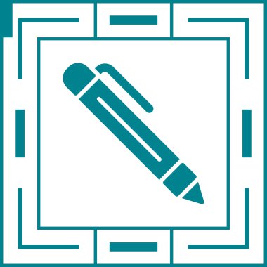 kalem simgesinin vektör illüstrasyonu 