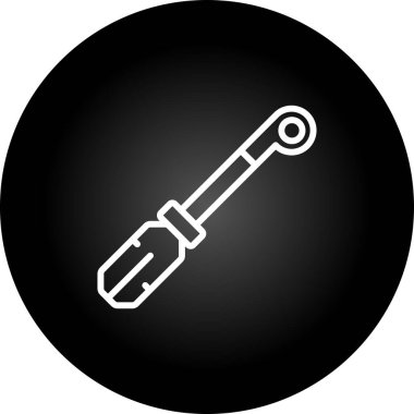 Boru ipliği. Web simgesi basit illüstrasyon