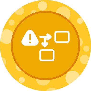 Prosedür web simgesi, vektör illüstrasyonu 