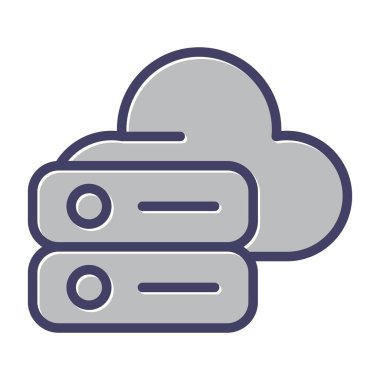 Dosya Sunucu simgesi, vektör illüstrasyonu 