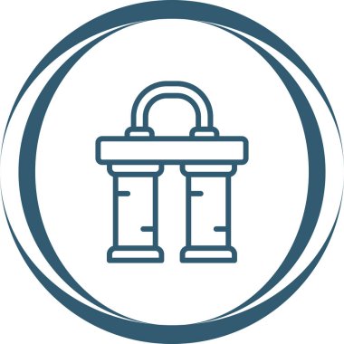 Su Filtresi ağ simgesi, basit vektör illüstrasyonu